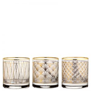 bicchieri luxury con dettagli oro